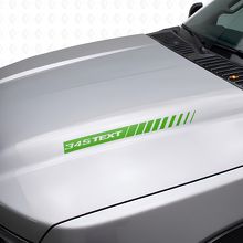 Adesivi in vinile personalizzati a strisce per cofano stile 345 Hemi per Dodge Ram e Charger_3