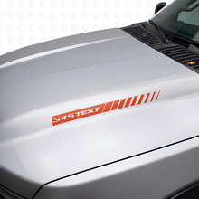 Adesivi in vinile personalizzati a strisce per cofano stile 345 Hemi per Dodge Ram e Charger_4