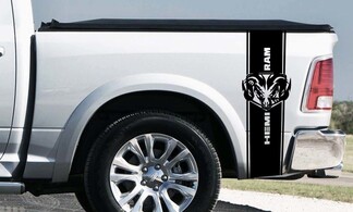 Dodge Ram 1500 RT HEMI Truck Bed Box grafica Stripe decal sticker custom mopar