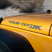 Coppia di adesivi in ​​vinile per decalcomanie per cofano Jeep JK 