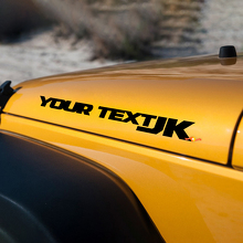 Coppia di adesivi in ​​vinile per decalcomanie per cofano Jeep JK 