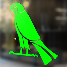 Adesivo Universale in Vinile Stile Tribale Parrot_3