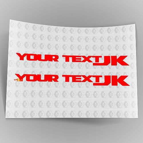 Coppia di decalcomanie per adesivi corpo parafango lato Jeep JK 