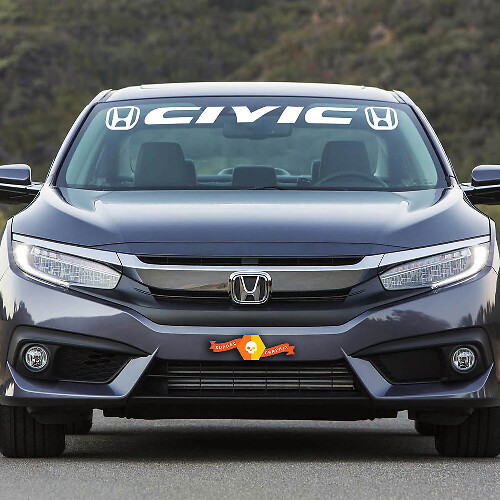 Adesivo in vinile per parabrezza Civic per Honda Civic