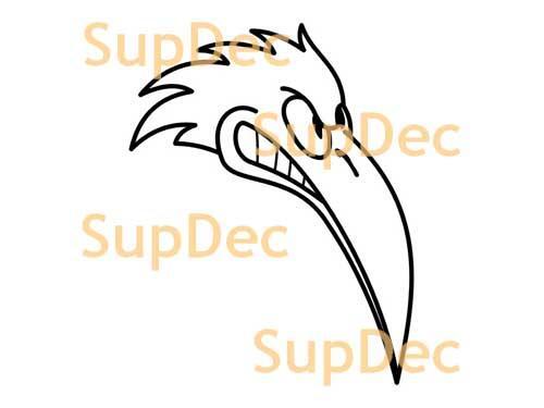 Adesivo per bagno con finestra in vinile con uccelli, adesivo rimovibile #37
