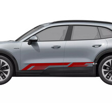 Adesivo in Vinile con Linee Sottili per Battitacco Laterale Porsche Cayenne Elettrica_2