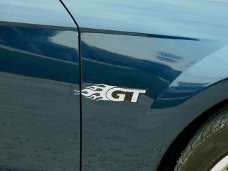 1999-2020 Ford Mustang Emblem Flames For Gt - Decalcomanie in vinile Adesivi grafici