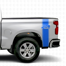 Set di Adesivi in Vinile Strisce Laterali Posteriori Teschio Punisher Z71 per Chevy GMC Pickup Truck_2