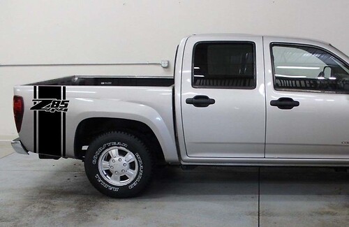 Adesivo in Vinile con Strisce Contorno Z85 4x4 per Fiancata Chevrolet Silverado