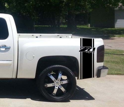 Set di decalcomanie adesive a strisce per letto 4x4 per camion personalizzato Chevrolet Z71 (2) per Chevy Pickup 2024
