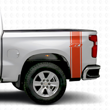 Set di adesivi in vinile a striscia laterale Z71 4x4 per cassone Chevy Pickup_4