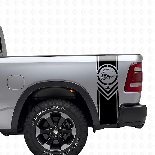 Set di Adesivi in Vinile con Strisce Laterali Posteriori Stile Metal Mulisha per Pickup