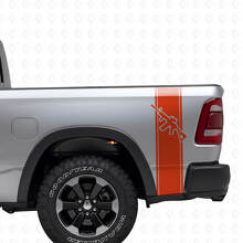 Set di Adesivi in Vinile con Strisce Laterali Posteriori per Fucile AR-15 per Camion_4