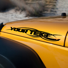 Jeep Wrangler TJ JK 97-18 Adesivi Decalcomanie set 2 pezzi Set logo cofano U SCEGLI IL COLORE
 3