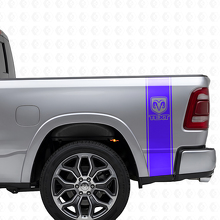 Adesivo in Vinile con Strisce Laterali Retro e Logo RAM per Dodge Ram 1500-3500_2