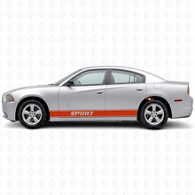 Adesivo Vinile Laterale a Strisce Contorno Sportivo per Dodge Charger 2006-2010_4
