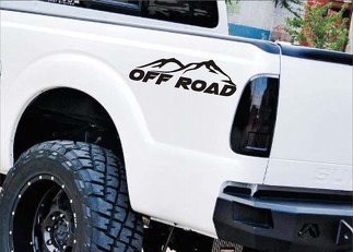 Decalcomanie per camion 4x4 OFF ROAD nero opaco (set) per Ford F-150 Super Duty e Ranger