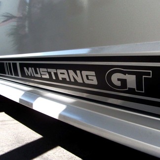 Set di 2: decalcomania a strisce rocker con lettere Mustang GTModelli 2000-2020