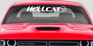 Hellcat Racing Vinyl Decal Sticker Visiera Parabrezza Dodge Charger Challenger