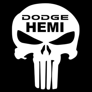 Dodge Hemi Punisher Teschio cappuccio Vinyl Decal Graphic Sticker Ram