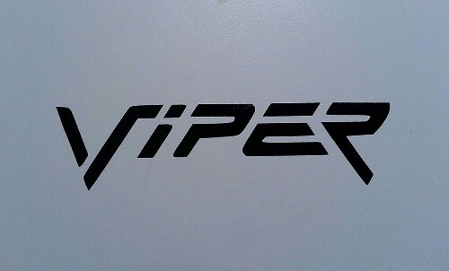 Adesivo in vinile con logo Viper per Dodge Plymouth Cuda Challenger Demon
