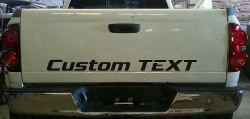 Testo personalizzato Adesivo in vinile per portellone posteriore per Dodge Ram 1500