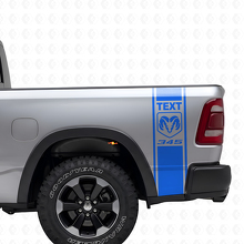 Kit adesivi in vinile personalizzati con strisce laterali stile Hemi per Dodge Ram Power Wagon_2
