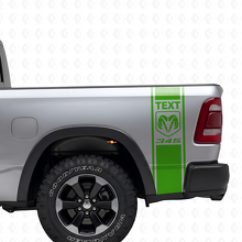 Kit adesivi in vinile personalizzati con strisce laterali stile Hemi per Dodge Ram Power Wagon_3