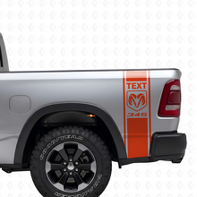 Kit adesivi in vinile personalizzati con strisce laterali stile Hemi per Dodge Ram Power Wagon_4