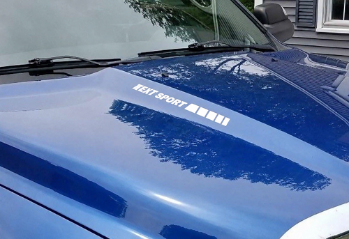 Adesivi in vinile con strisce sportive personalizzate per cofano per Dodge Ram 1500 2500