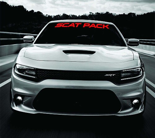 Adesivo in Vinile Scat Pack per Parabrezza Dodge Charger