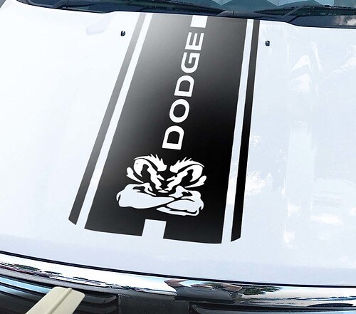 Ram Hemi 1500 2500 3500 adesivo decalcomania cofano Dodge Rebel Mopar vinile strisce vinile 1e
