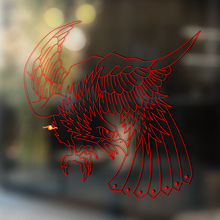 Adesivo universale in vinile Attacking Eagle_2