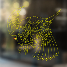 Adesivo universale in vinile Attacking Eagle_4