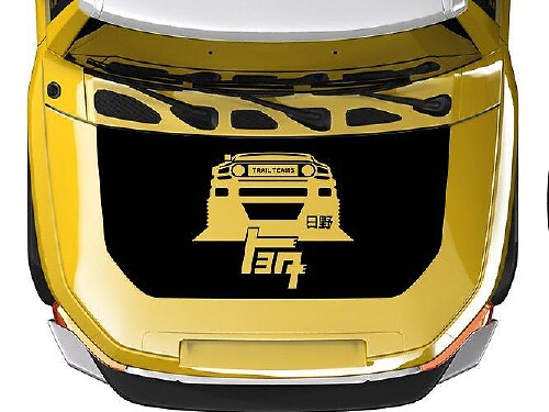 Adesivo in vinile per cofano stile TEQ Trail Teams per Toyota FJ Cruiser