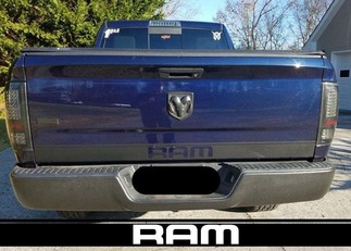 Ram 1500 Portellone posteriore Stripe Decal Hemi Dodge Truck 2009-2018 DR15