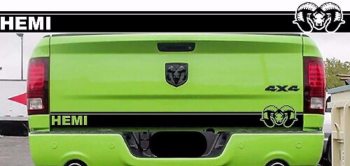 Adesivo in vinile a striscia con teschio per portellone Dodge Ram 1500 2009-2018