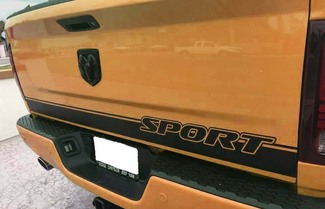 Ram 1500 Sport Portellone posteriore Stripe Decal Hemi Dodge Truck 5.7 2009-2018