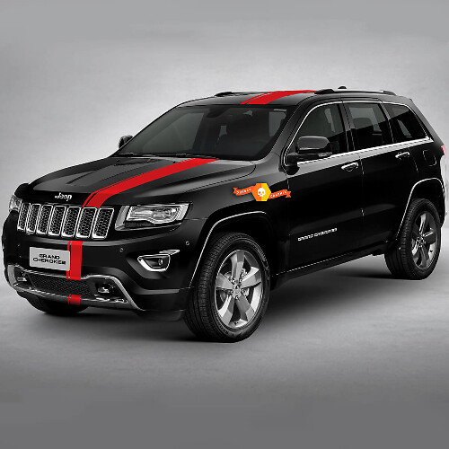 Kit di Adesivi con Striscia Rally Offset da 6 Pollici per Jeep Grand Cherokee