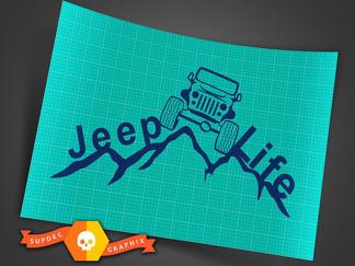 2 Jeep Life Decal Vinyl Sticker Car Window Truck Laptop Jeep Sticker Car Decal