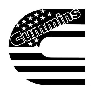 Dodge Cummins C American USA Flag Decal Sticker per finestra, camion, Yeti