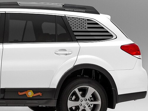 Adesivi in Vinile con Bandiera USA per Finestrino Laterale Posteriore Subaru Outback