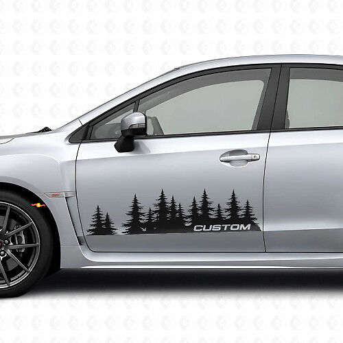 Kit di Adesivi in Vinile Personalizzati Forest Style per Porta per Suba Impreza