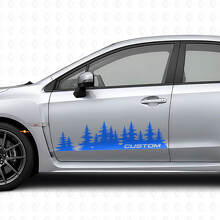Kit di Adesivi in Vinile Personalizzati Forest Style per Porta per Suba Impreza_2