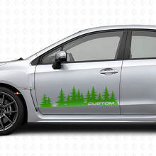 Kit di Adesivi in Vinile Personalizzati Forest Style per Porta per Suba Impreza_3