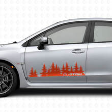 Kit di Adesivi in Vinile Personalizzati Forest Style per Porta per Suba Impreza_4