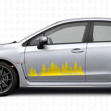 Kit di Adesivi in Vinile Personalizzati Forest Style per Porta per Suba Impreza_5