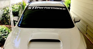 Subaru Decal STI Performance banner Adesivo Subie parabrezza visiera grafica rally