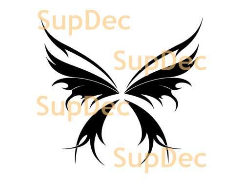 Adesivo murale in vinile a farfalla per finestra bagno arte #7
