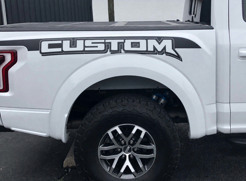 Adesivo in vinile coppia paraurti CUSTOM Accent per Ford F-150 2017-2018